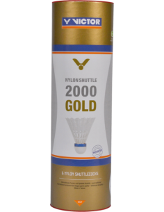 Victor 2000 gold white badminton plastik fjerbolde 